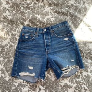 Levi's Denim Raw Edge Shorts